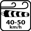 wind resistance max 40-50